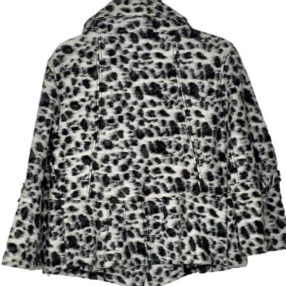 Linea Domani Wool Blend Jacket Size 14 Gray & Black 3 Button Pockets - Picture 3 of 9